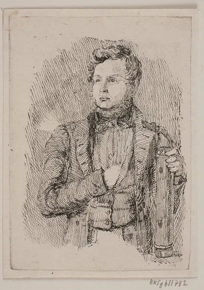 Kommandør F Frølich by Лоренц Фрёлих, 1838 — digital art print download
