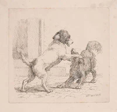 To legende hunde by Лоренц Фрёлих, 1837 — digital art print download