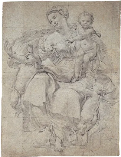 Caritas by Lorenzo De' Ferrari — digital art print download