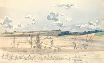 Et landskab by Martinus Rørbye, 1832 — digital art print download