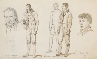 Fanger fra Forbedringshuset by Martinus Rørbye, 1833 — digital art print download