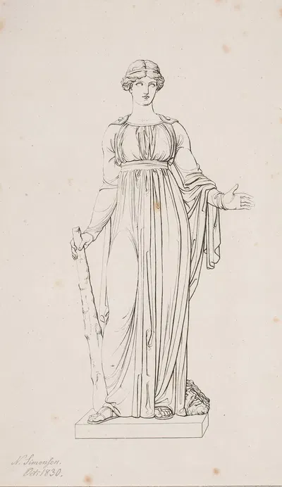Melpomene by Нильс Симонсен, 1830 — digital art print download