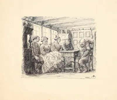 Den lille hvide kat by Нильс Сковгорд, 1925 — digital art print download