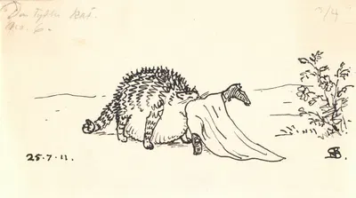 Den tykke kat by Нильс Сковгорд, 1911 — digital art print download