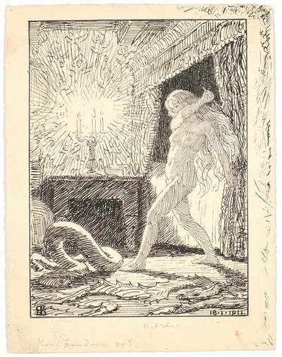 Kong Lindorm by Нильс Сковгорд, 1911 — digital art print download