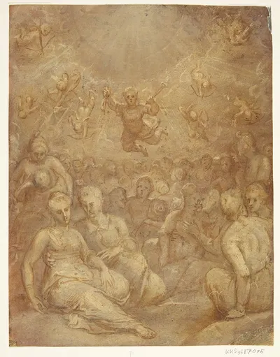 Mytologisk scene by Отто ван Вейн — digital art print download