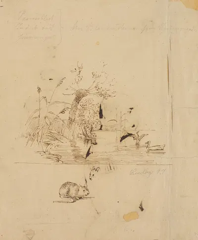 Let karikerede studier af uniformerede personer, udført af PC Skovgaard by П. К. Сковгорд, 1847 — digital art print download
