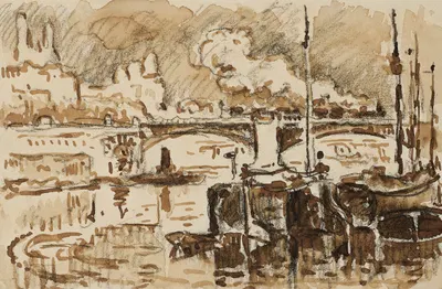 Paris, le pont de Grenelle by Поль Синьяк, 1900 — digital art print download
