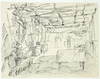 Pergola i Pompeji by Peter Hansen — digital art print download