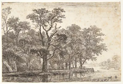 Den lille halvø by Simon de Vlieger — digital art print download