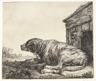 Lænkehund by Simon de Vlieger — digital art print download