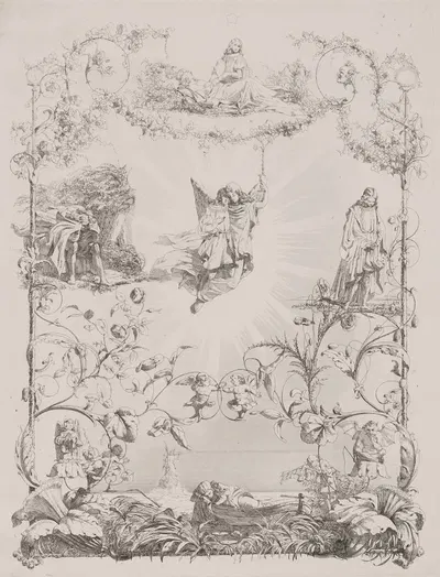 Sorgen by Sophus Schack, 1843 — digital art print download