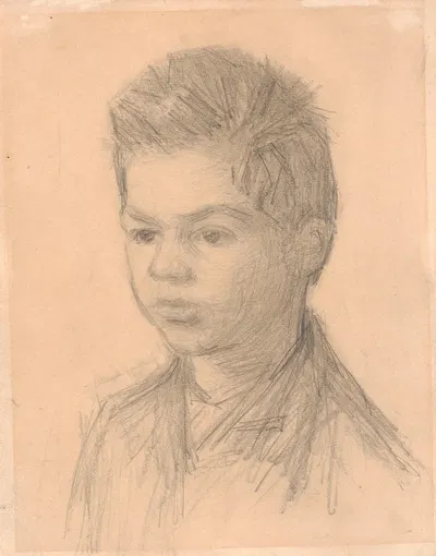 Portræt af Svend Hammershøi, kunstnerens bror by Vilhelm Hammershøi — digital art print download