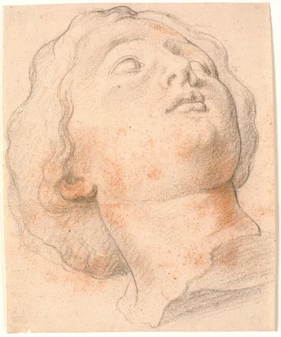 En romersk kvindes hoved i kvartprofil mod højre by Willem Panneels — digital art print download