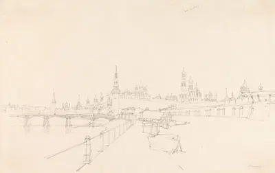 Kremlin from the Quay by Альфред Гомерсал Виккерс, 1827 — digital art print download