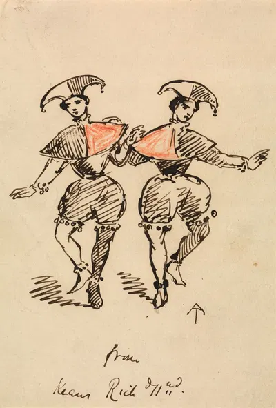 Costume Design for two Morris Dancers by Альфред Томпсон — digital art print download