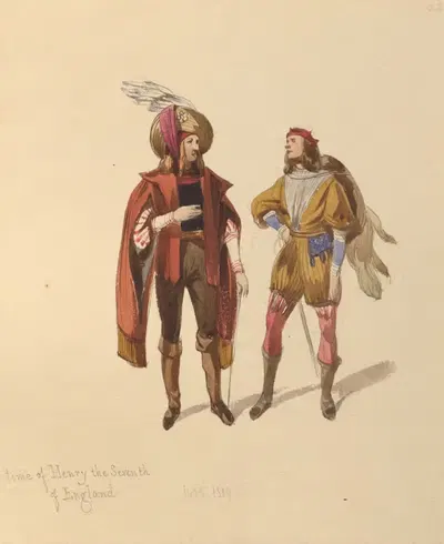 Эскизы костюмов Пл.108 by Джон Ричард Кок Смит, 1842 — digital art print download