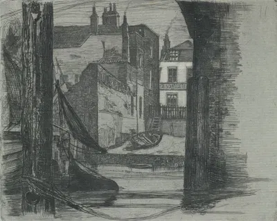 Under Lambeth Bridge by Edgar M. Wilson — digital art print download