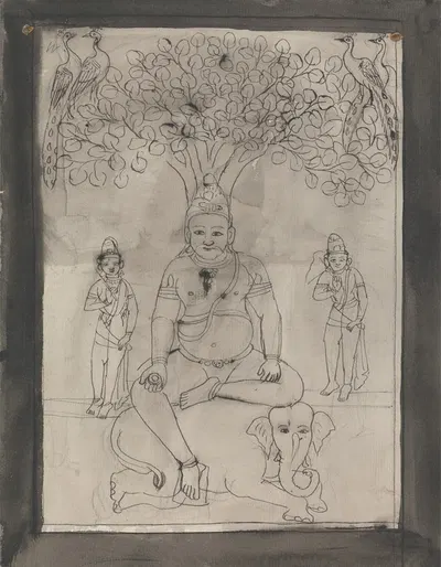 Figure from Indus Sabha by Гангарама Чинтаман Тамбат — digital art print download