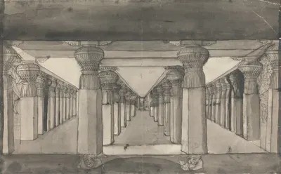 Inside View of Doomar Leyna by Гангарама Чинтаман Тамбат — digital art print download