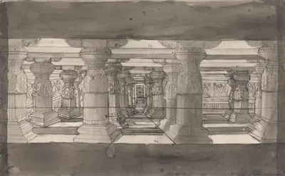 Inside View of Indur Subba by Гангарама Чинтаман Тамбат — digital art print download