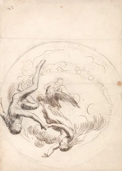Study for a Circular Ceiling Decoration by Джордж Фредерик Уоттс — digital art print download