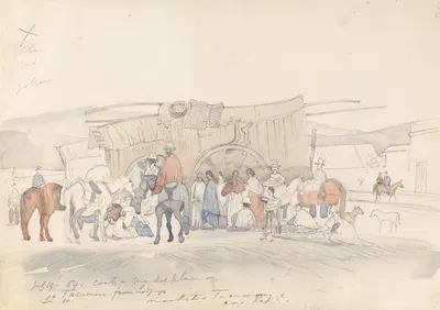 Tucumán, Argentina by Годфри Томас Винь, 1854 — digital art print download