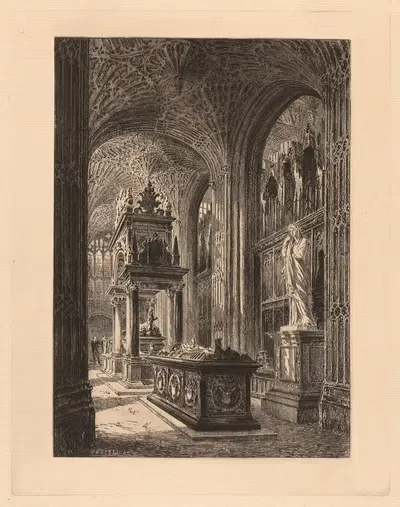 Westminster, Henry VII Chapel by Henri Toussaint — digital art print download
