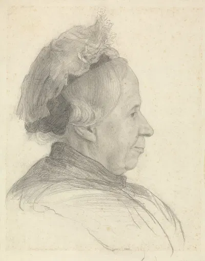 Portrait of an Elderly Woman by James Havard Thomas — digital art print download