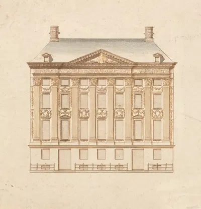 Front Elevation, Facade by Иоганн Тейлер — digital art print download