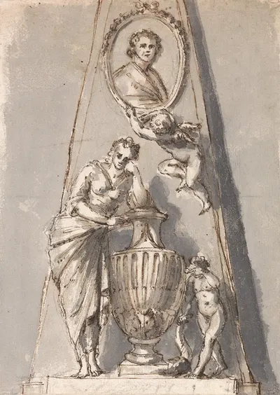 Design for a Monument by Joseph Wilton — digital art print download