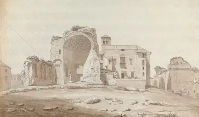 Temple of Venus and Rome, Palatine by Lewis Vulliamy — digital art print download
