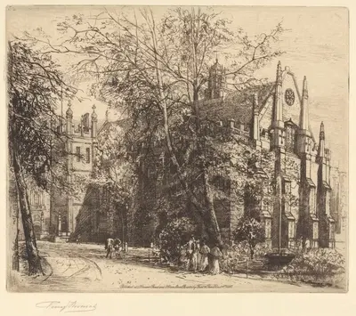 The Middle Temple Hall by Percy Thomas, 1897 — digital art print download
