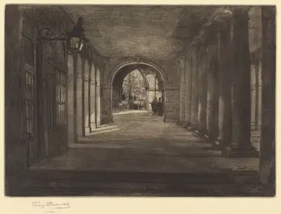 Храм, Лондон by Перси Томас, 1897 — digital art print download