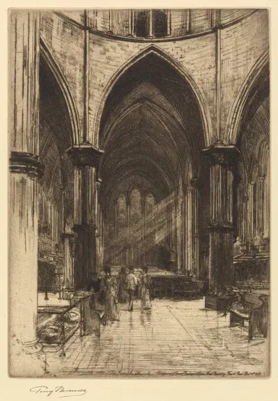 Храм, Лондон by Перси Томас, 1897 — digital art print download