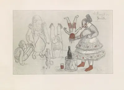 Les caricatures de Puvis de Chavannes Pl.38 by Пьер Пюви де Шаванн, 1906 — digital art print download
