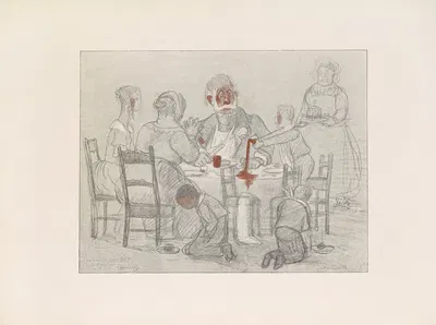 Les caricatures de Puvis de Chavannes Pl.39 by Пьер Пюви де Шаванн, 1906 — digital art print download