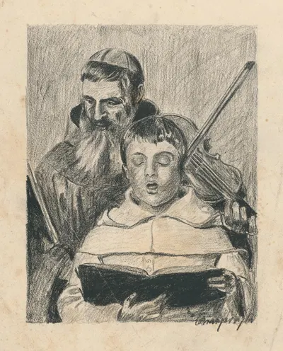Na hodine spevu by Ákos Aranyossy, 1888–1893 — digital art print download