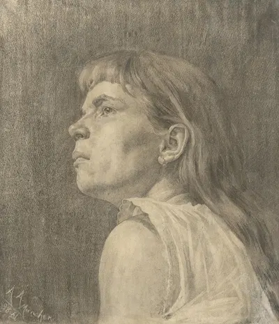 Podobizeň dievčaťa by Ákos Aranyossy, 1888 — digital art print download