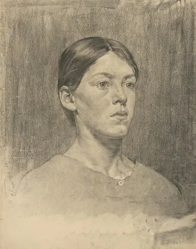 Podobizeň dievčaťa by Ákos Aranyossy, 1889 — digital art print download