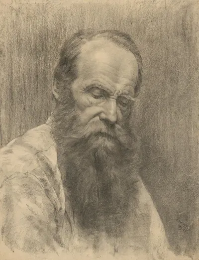 Štúdia hlavy starca by Ákos Aranyossy, 1889 — digital art print download