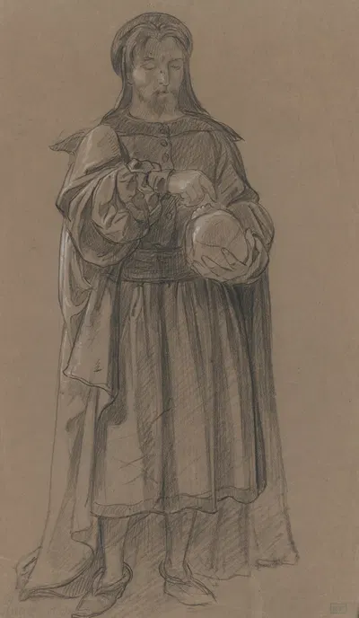 Hamlet s lebkou by Алойж Ригеле, 1910 — digital art print download