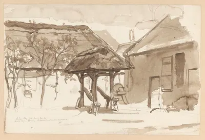 Huizen te Dongen by Огюст Аллебе, 1848 - 1907 — digital art print download