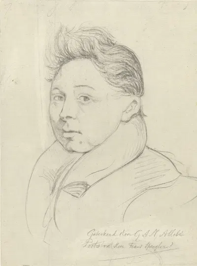 Portret van de heer Frans Spengler by Огюст Аллебе, 1848 - 1927 — digital art print download