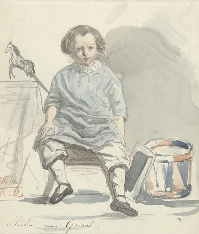 Studie naar Gerard by Огюст Аллебе, 1852 — digital art print download