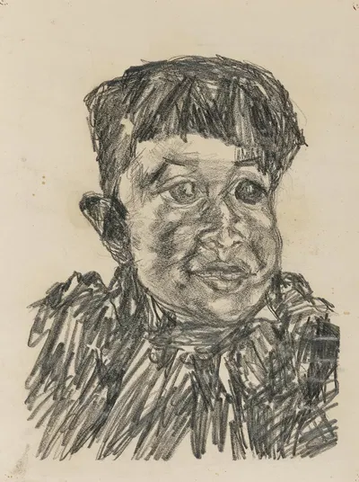 Porträt eines Knaben by Edmund Kalb, 1938 — digital art print download