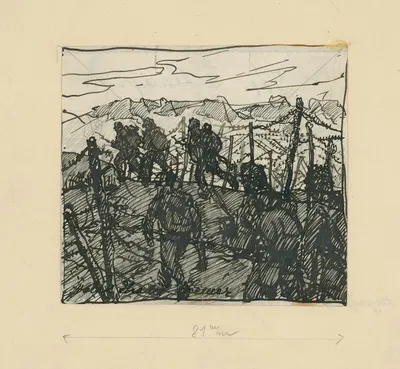 Assault on the Italians by Элемир Халяш-Градила, 1914–1918 — digital art print download