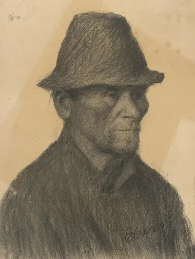 Podobizeň muža by Элемир Халяш-Градила, 1898 — digital art print download