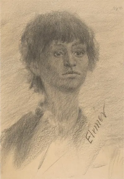 Portrét dievčatka by Элемир Халяш-Градила, 1898 — digital art print download