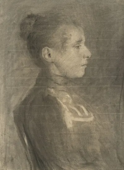 Štúdia mladej ženy by Элемир Халяш-Градила, 1898–1902 — digital art print download